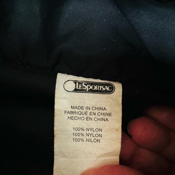 LeSportsac Deluxe Everyday Heritage Best Selling Crossbody Ripstop Gray Bag - Picture 10 of 14